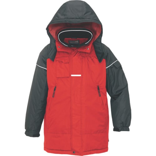 防寒コート レッドM