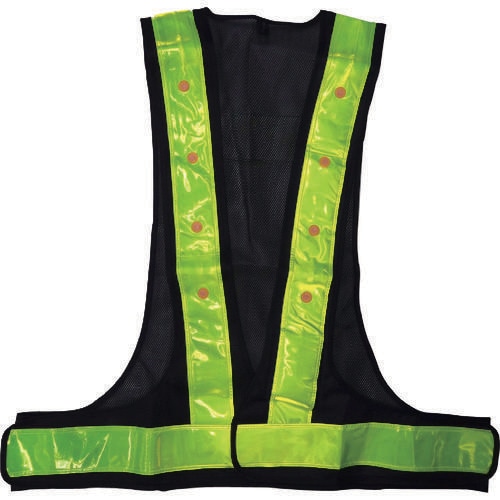 キングサイズLED安全ベスト紺/黄