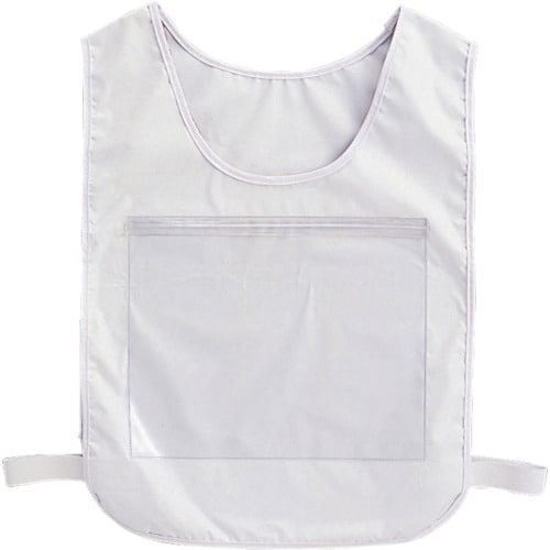差し込み式安全ベスト白480×350mm