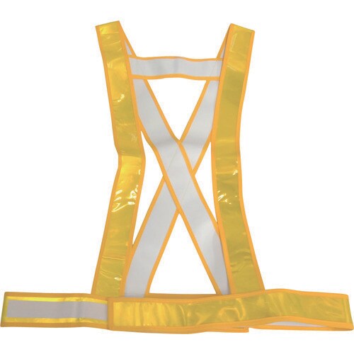 タスキ型安全ベストキングサイズゴールド