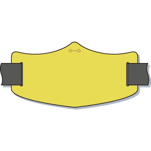 e腕章黄無地ショートゴムバンド付