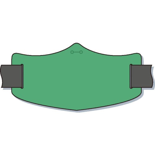 e腕章緑無地ロングゴムバンド付