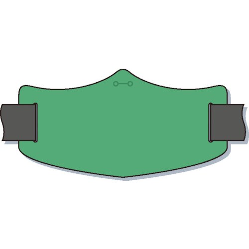 e腕章緑無地ショートゴムバンド付