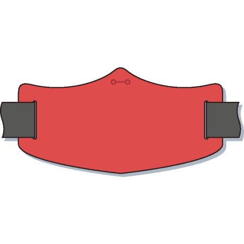 e腕章赤無地ロングゴムバンド付