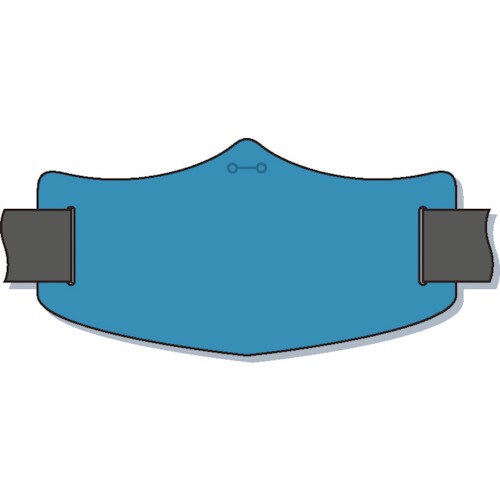 e腕章青無地ショートゴムバンド付