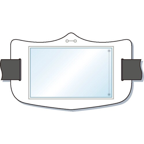 e腕章透明ポケット付き白ロングゴムバンド付