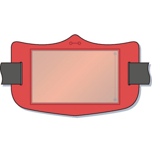 e腕章透明ポケット付き赤ショートゴムバンド付