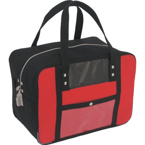 帆布メール用ボストンMマチ広SED−1錠付赤