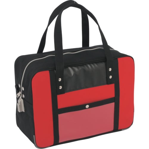 帆布メール用ボストン(M)SED−1錠付赤