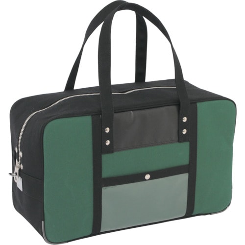 帆布メール用ボストン(L)馬蹄錠金具付モスグリーン