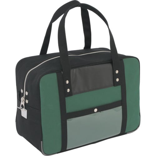 帆布メール用ボストン(M)馬蹄錠金具付モスグリーン