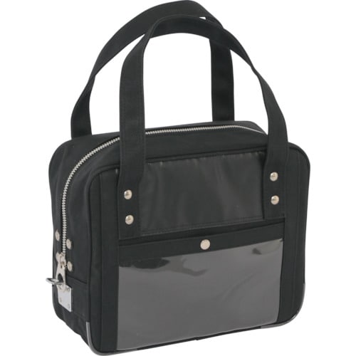 帆布メール用ボストン(SS)馬蹄錠金具付黒