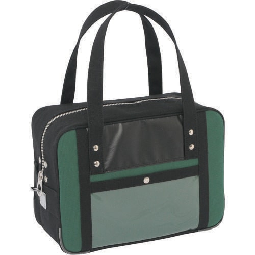 帆布メール用ボストン(S)馬蹄錠金具付モスグリーン