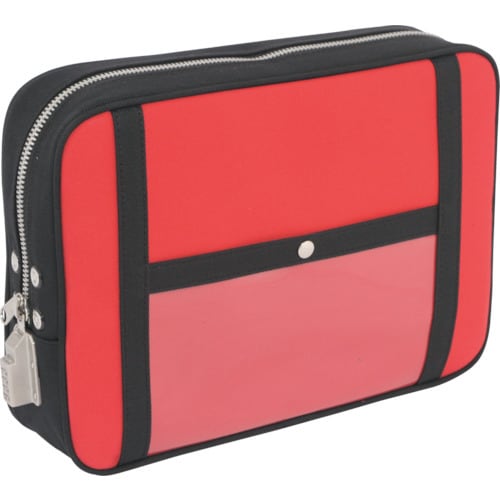 帆布メール用ポーチ(LL)SED−1錠付赤