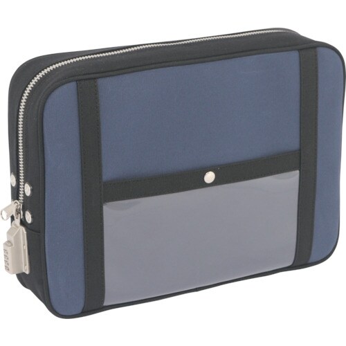 帆布メール用ポーチ(LL)SED−1錠付紺