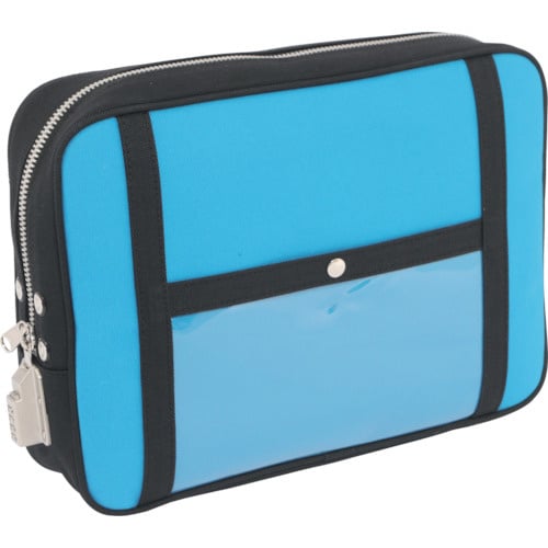 帆布メール用ポーチ(LL)SED−1錠付ブルー