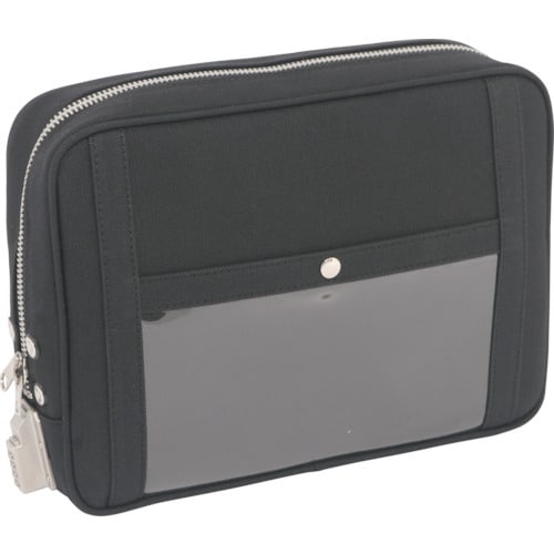 帆布メール用ポーチ(L)SED−1錠付黒