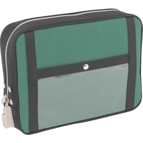 帆布メール用ポーチ(L)SED−1錠付モスグリーン