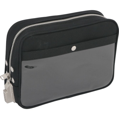 帆布メール用ポーチ(M)SED−1錠付黒