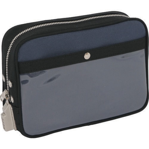 帆布メール用ポーチ(M)SED−1錠付紺