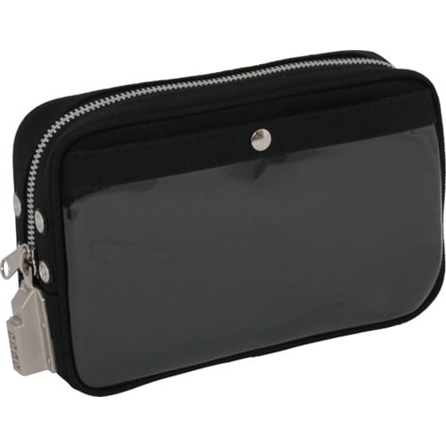 帆布メール用ポーチ(S)SED−1錠付黒