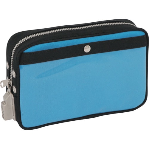 帆布メール用ポーチ(S)SED−1錠付ブルー