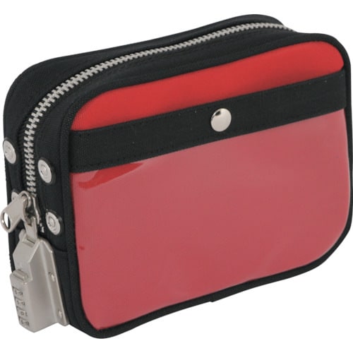 帆布メール用ポーチ(SS)SED−1錠付赤