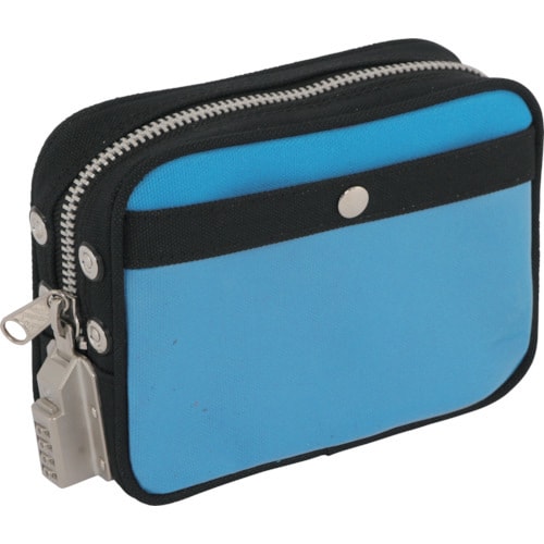 帆布メール用ポーチ(SS)SED−1錠付ブルー