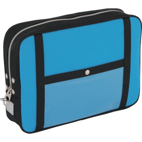 帆布メール用ポーチ(LL)馬蹄錠金具付ブルー