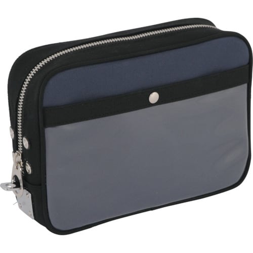 帆布メール用ポーチ(M)馬蹄錠金具付紺