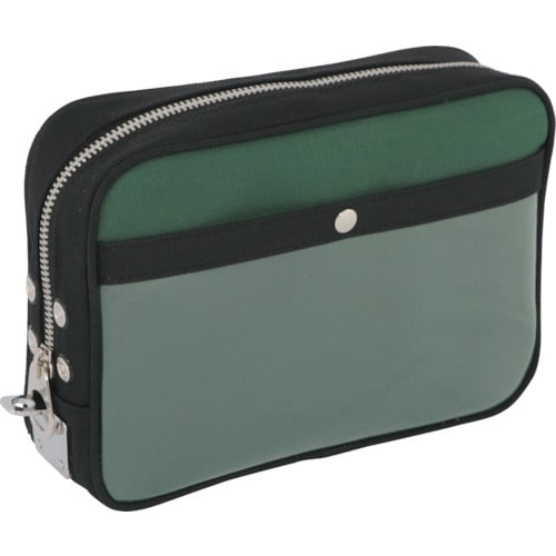 帆布メール用ポーチ(M)馬蹄錠金具付モスグリーン