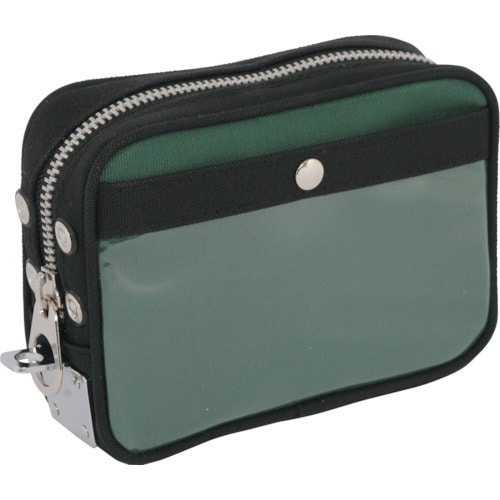 帆布メール用ポーチ(SS)馬蹄錠金具付モスグリーン