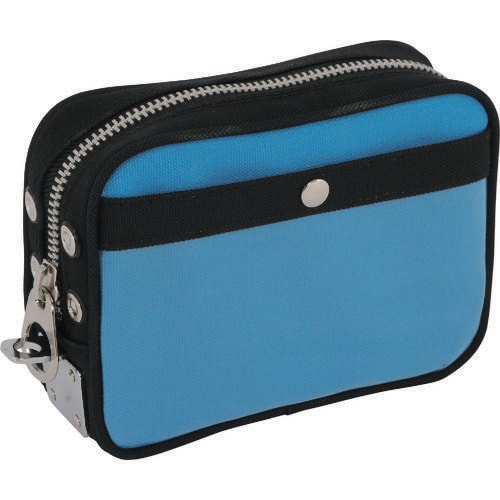 帆布メール用ポーチ(SS)馬蹄錠金具付ブルー