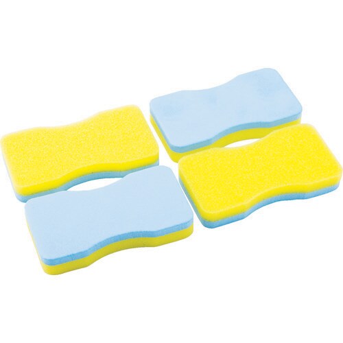 ワックス用スポンジ角4個