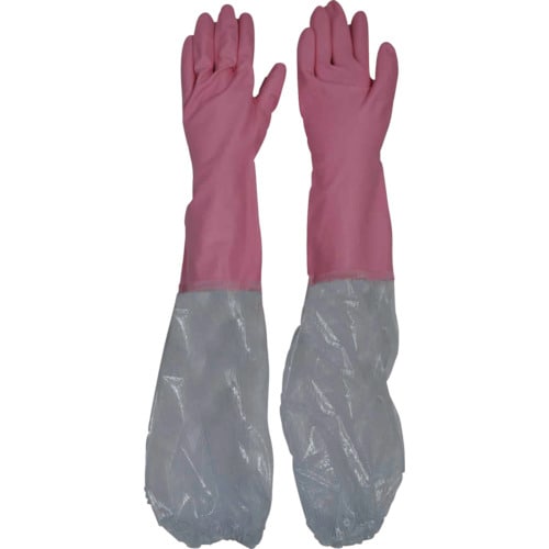 ビニール厚手腕カバー付Mピンク