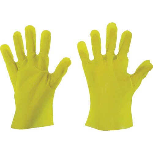 エンボス手袋五本絞りエコノミー化粧箱Lイエロー