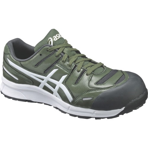 シューズグリーンXホワイト24.5cm