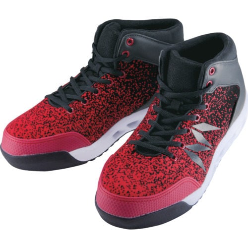 マンダムニット#002レッド/ブラック25.0cm