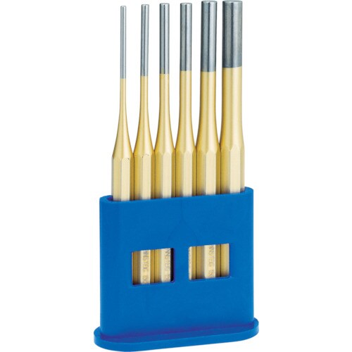 平行ピンポンチ6点セットプラスチックスタンド