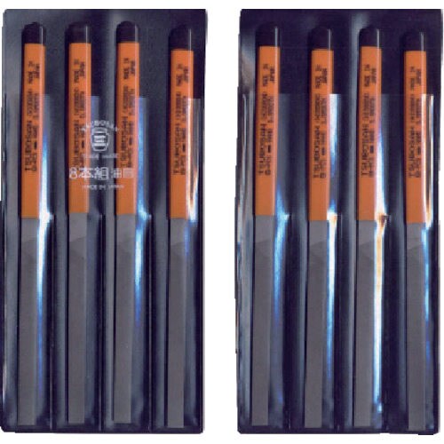 組ヤスリ 8本組 平油目