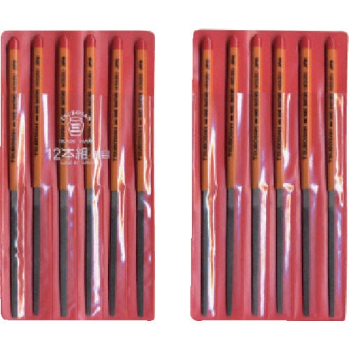 組ヤスリ 12本組 平荒目