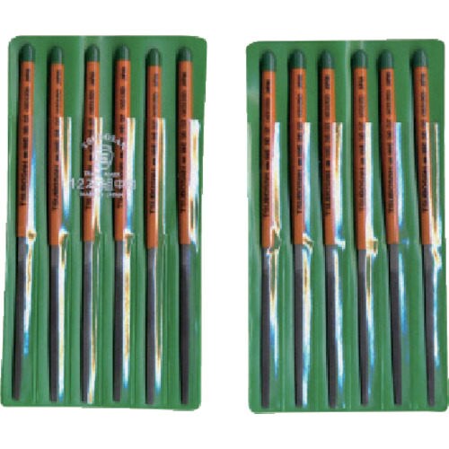 組ヤスリ 12本組 平中目