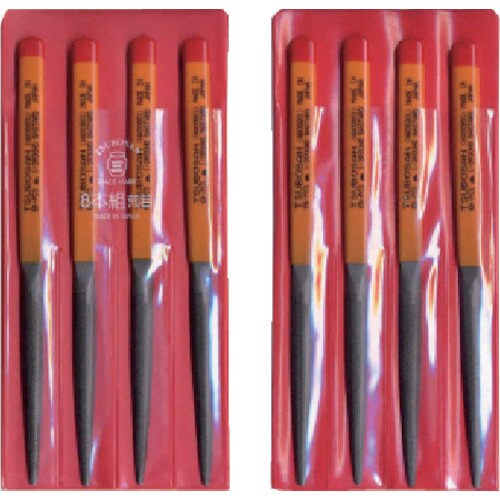 組ヤスリ 8本組 半丸荒目