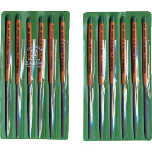 組ヤスリ 12本組 半丸中目