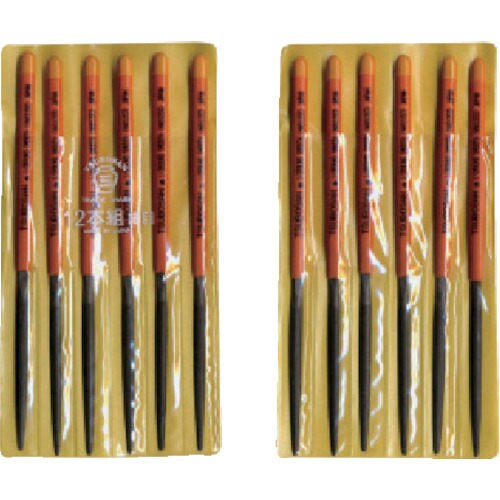 組ヤスリ 12本組 半丸細目