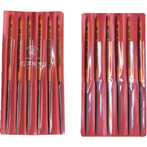 組ヤスリ 12本組 丸荒目