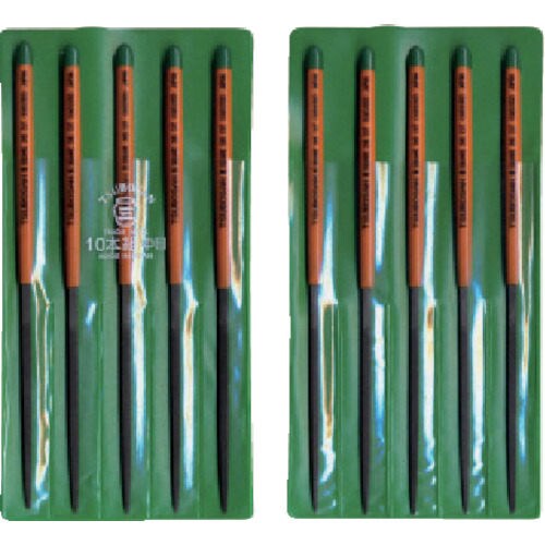 組ヤスリ 10本組 角中目