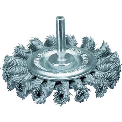 軸付ホイルブラシ Φ75 高張度鋼線0.5