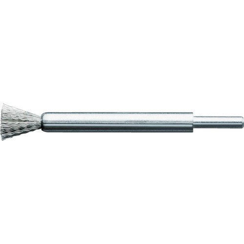 軸付エンド型ブラシ鋼線0.2Φ10