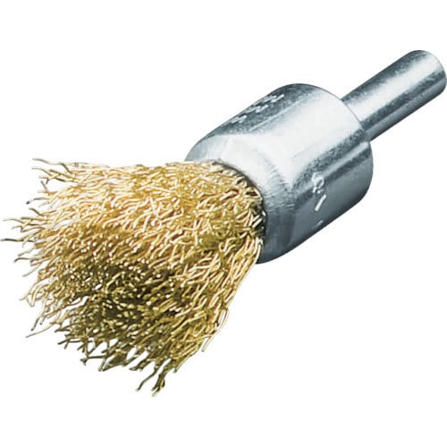 軸付エンド型ブラシ真鍮波線0.2Φ30